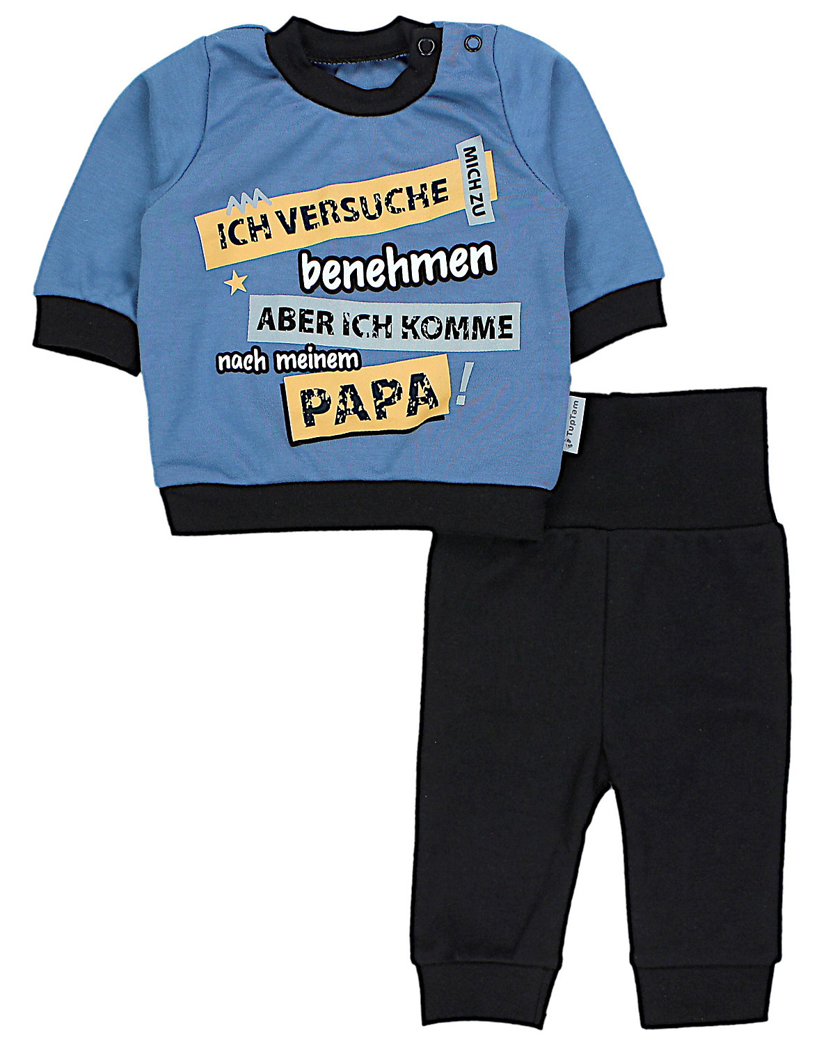 TupTam Baby Jungen Langarmshirt Babyhose Outfit 2teilig für Jungen
