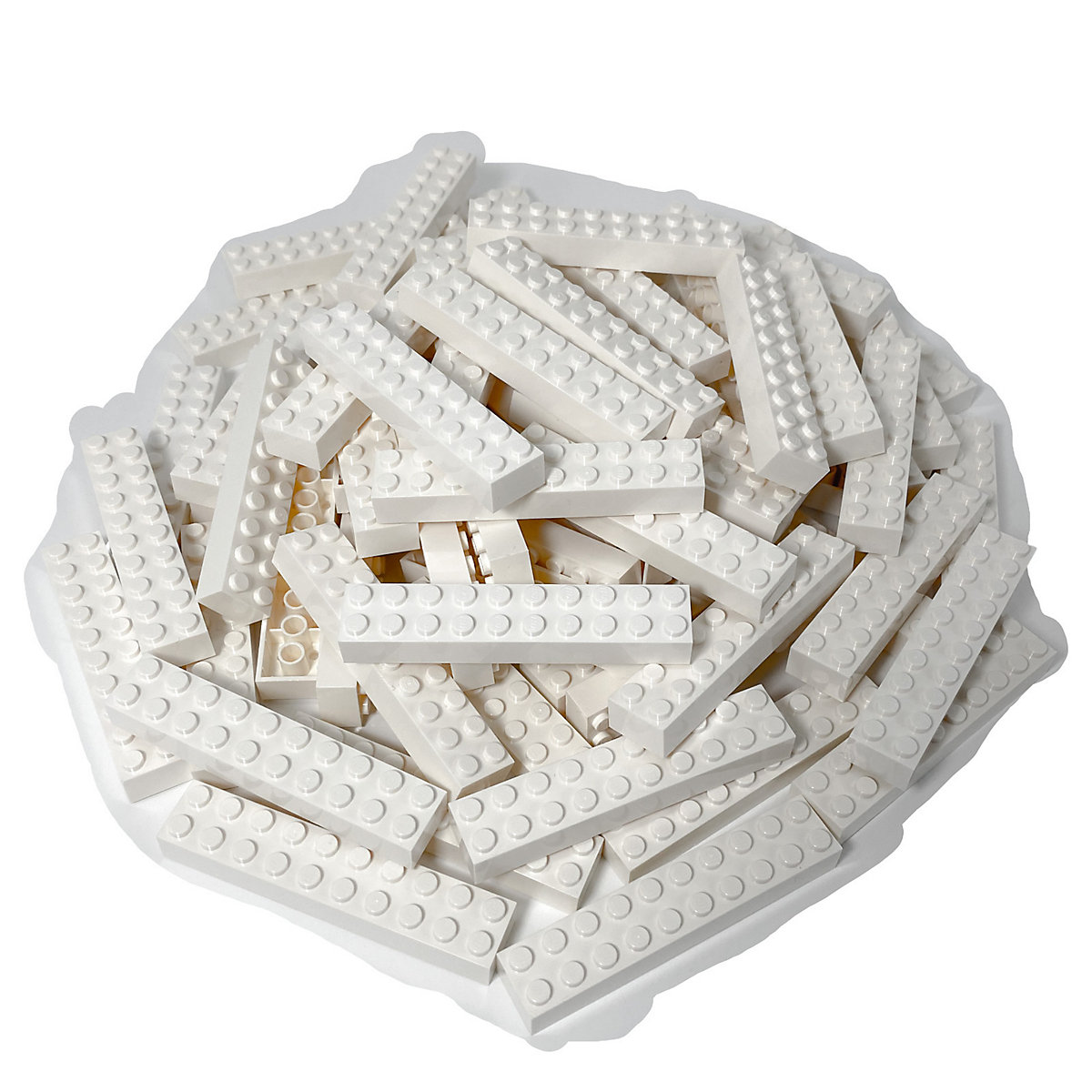 LEGO® 2x10 Steine Hochsteine Weiß Classic Basic City White Bricks 3006 NEU! Menge 50x