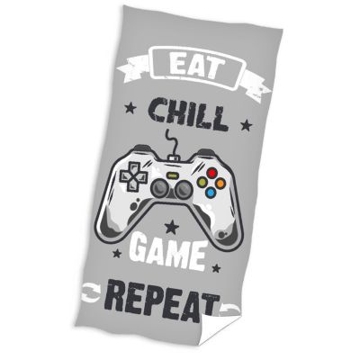 MTOnlinehandel Strand- & Badetuch Gamer Zocken 90 x 180 cm