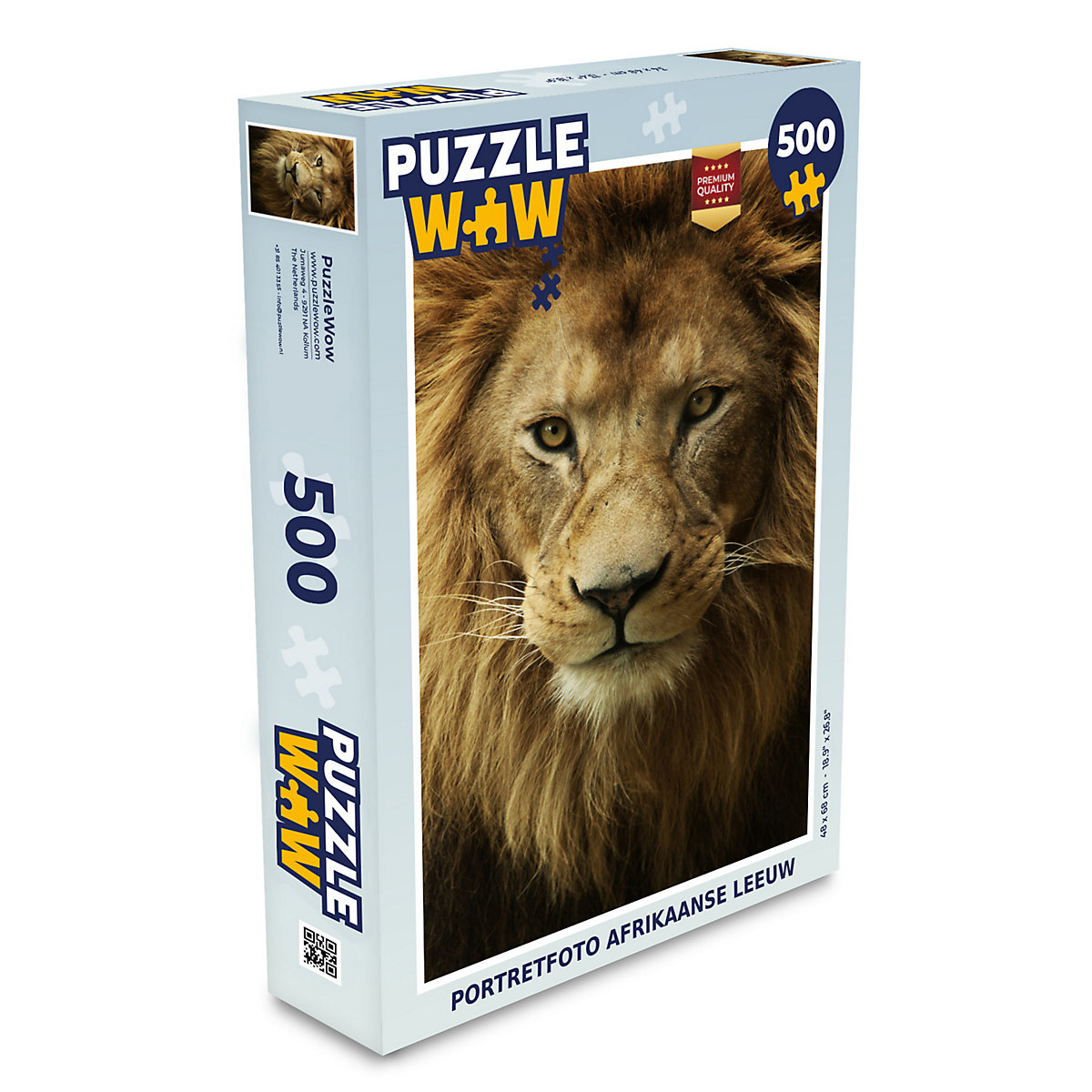 MuchoWow Puzzle 500 Teile Porträt Löwe Afrika Tiere