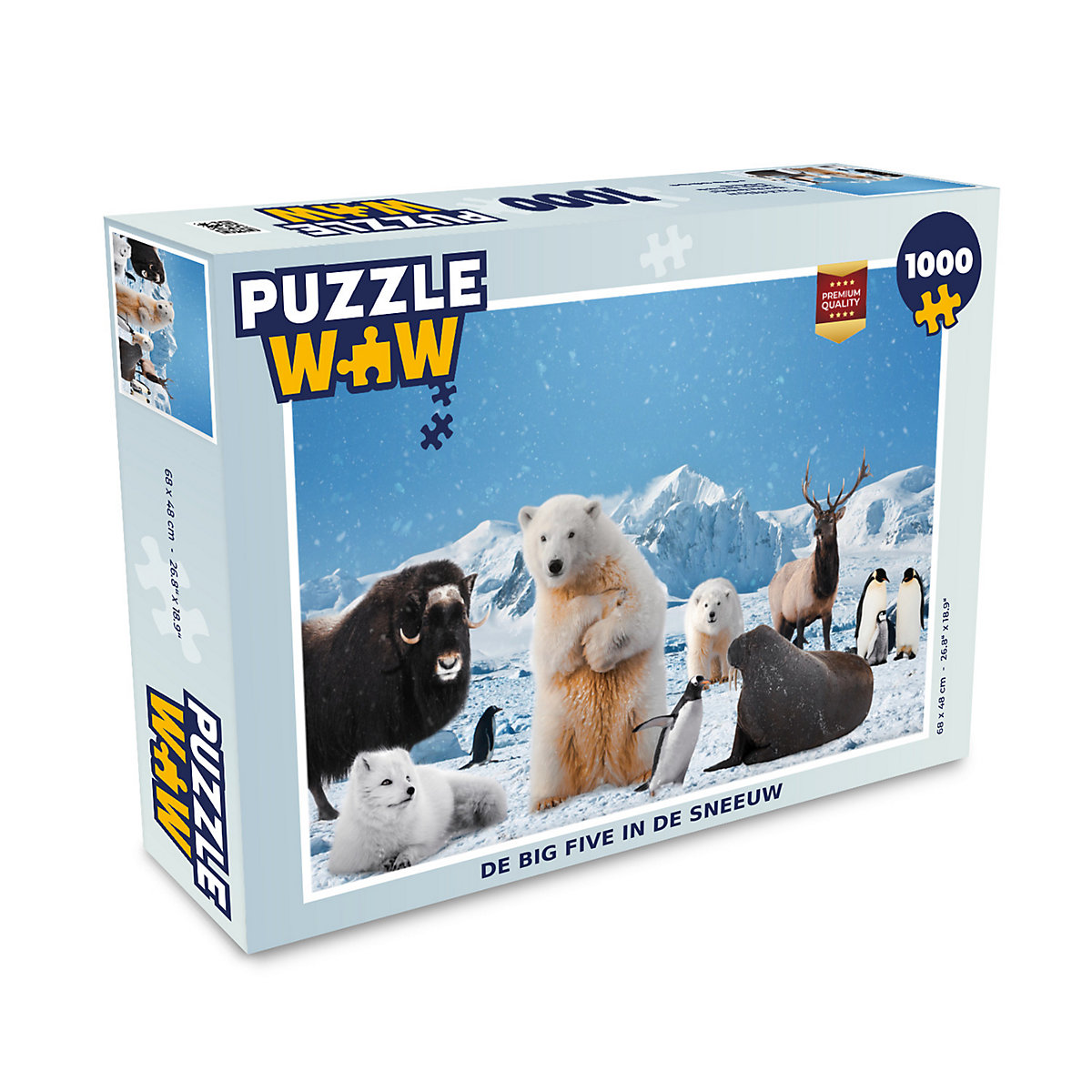 MuchoWow Puzzle 1000 Teile Große Fünf Arktis Natur Tiere