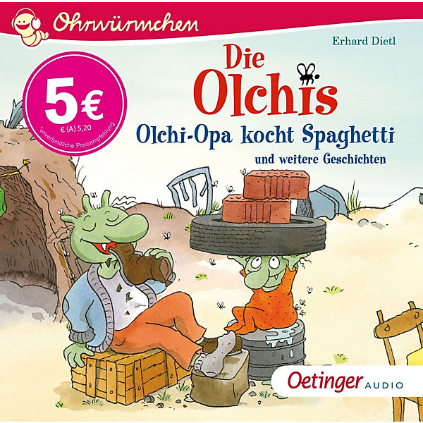 Die Olchis. Olchi-Opa kocht Spaghetti und weitere Geschichten, 1 Audio-CD