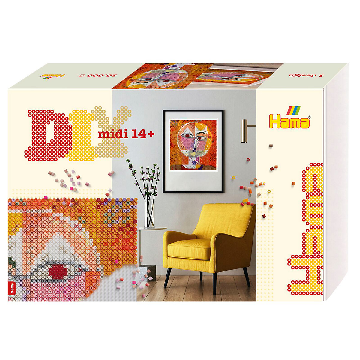 Hama Perlen HAMA Art 3609 Große Geschenkbox Paul Klee