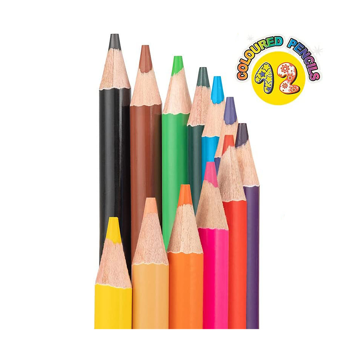 Vetaka Buntstifte 12 Farben für Kinder