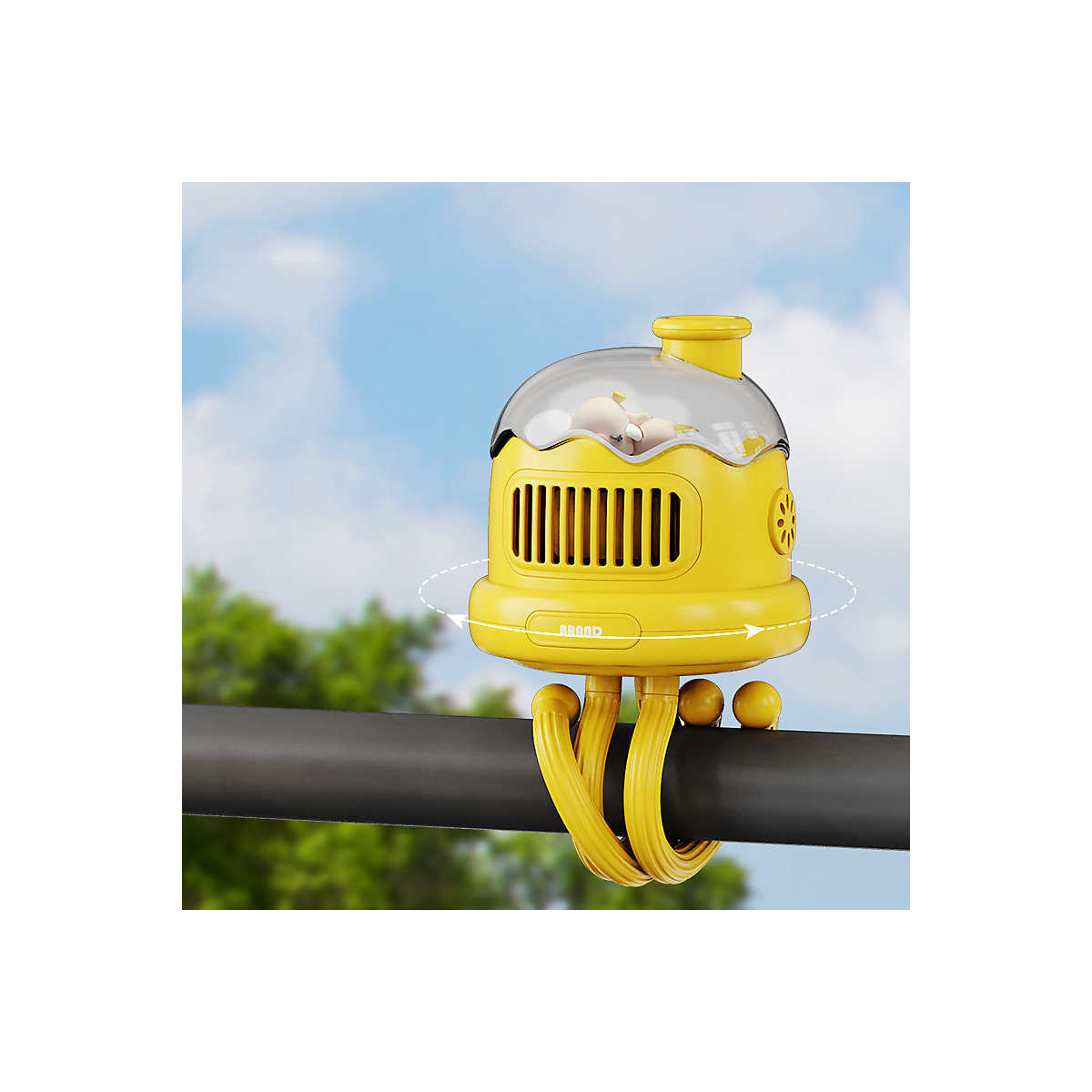 Brighten Kinderwagen-Fan Handlicher Kinderwagen-Ventilator für Kinder