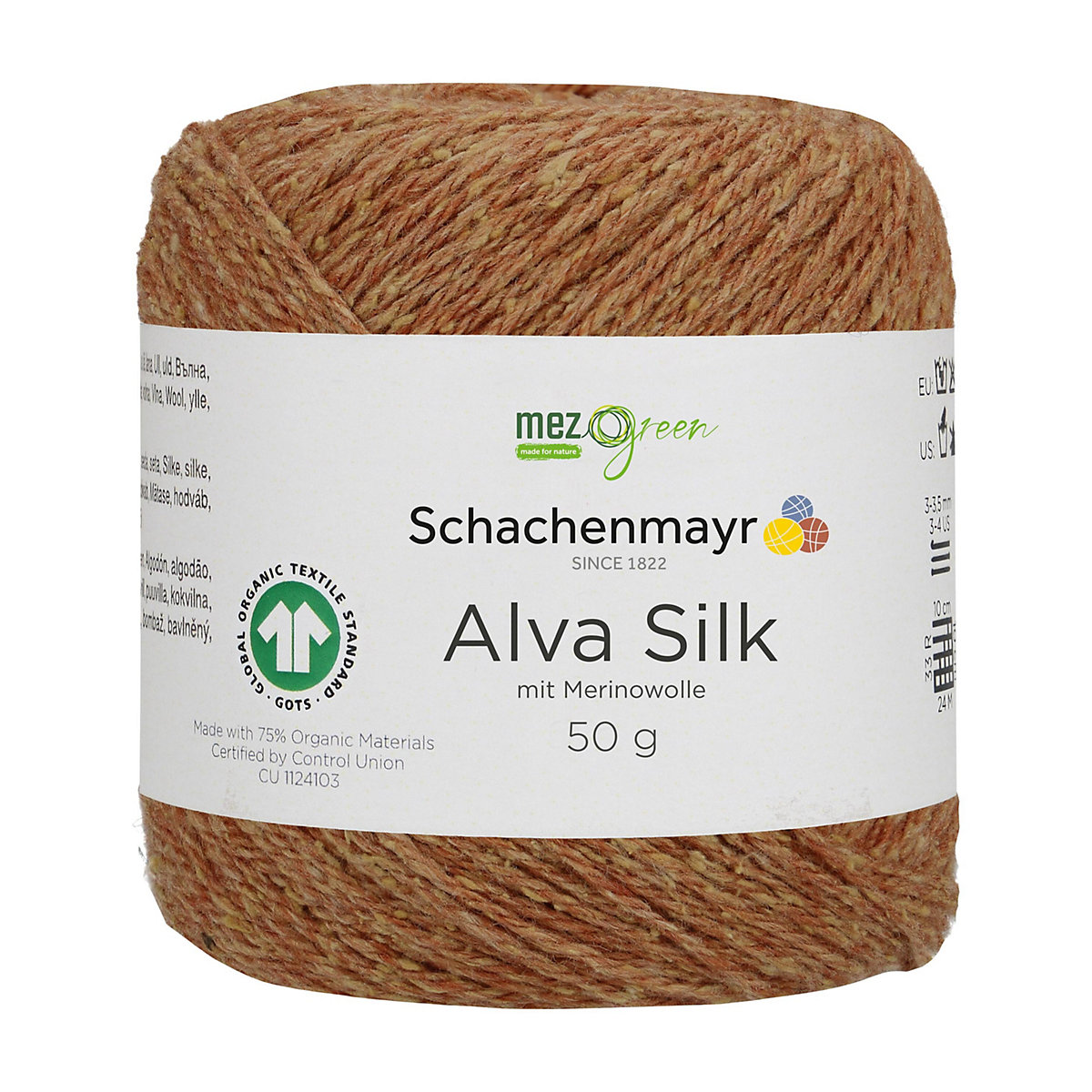 Schachenmayr Handstrickgarne Alva Silk 50g Zimt