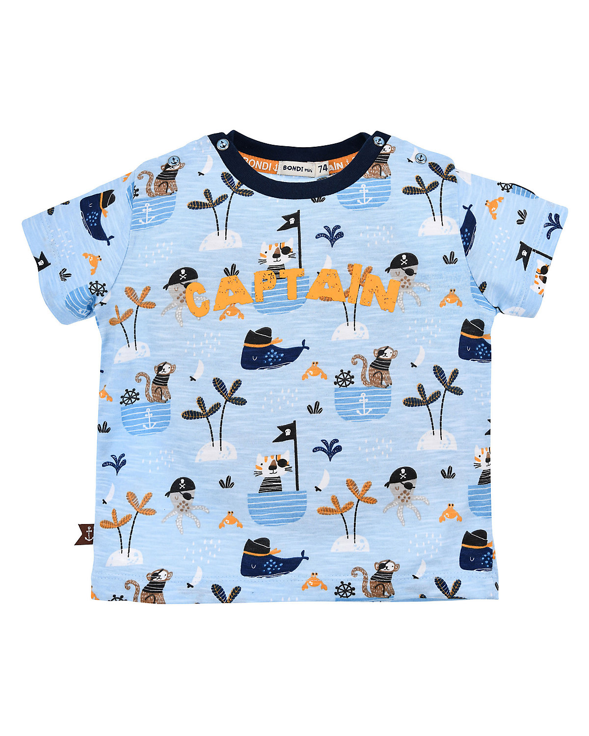 BONDI Kids T-Shirt halbarm 'Alloverdruck' für Jungen