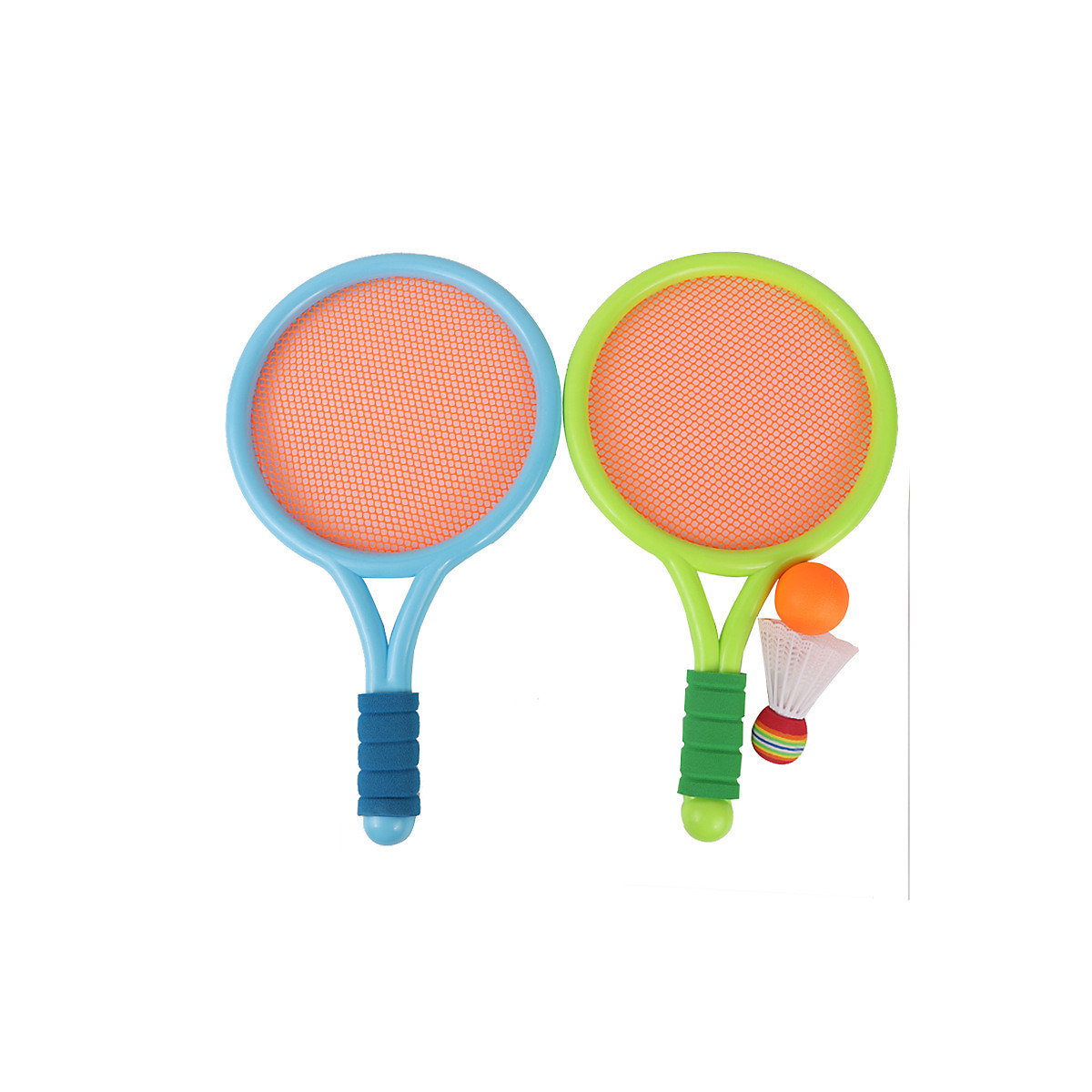 Syntek Sportspielzeug für Kinder Kindersport Badmintonschläger-Set