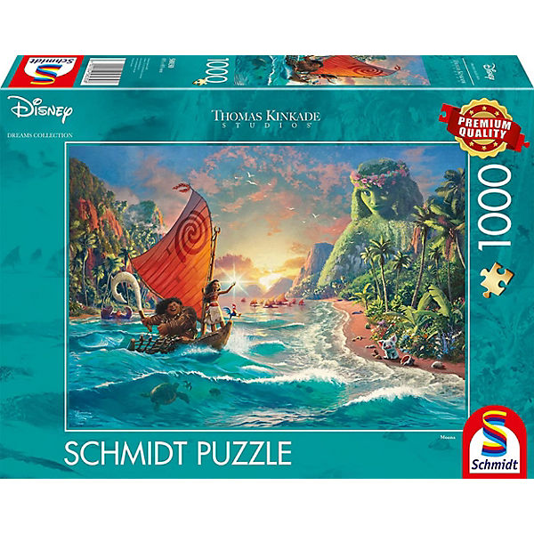 Puzzle Kinkade Disney Vaiana Mona, 1.000 Teile