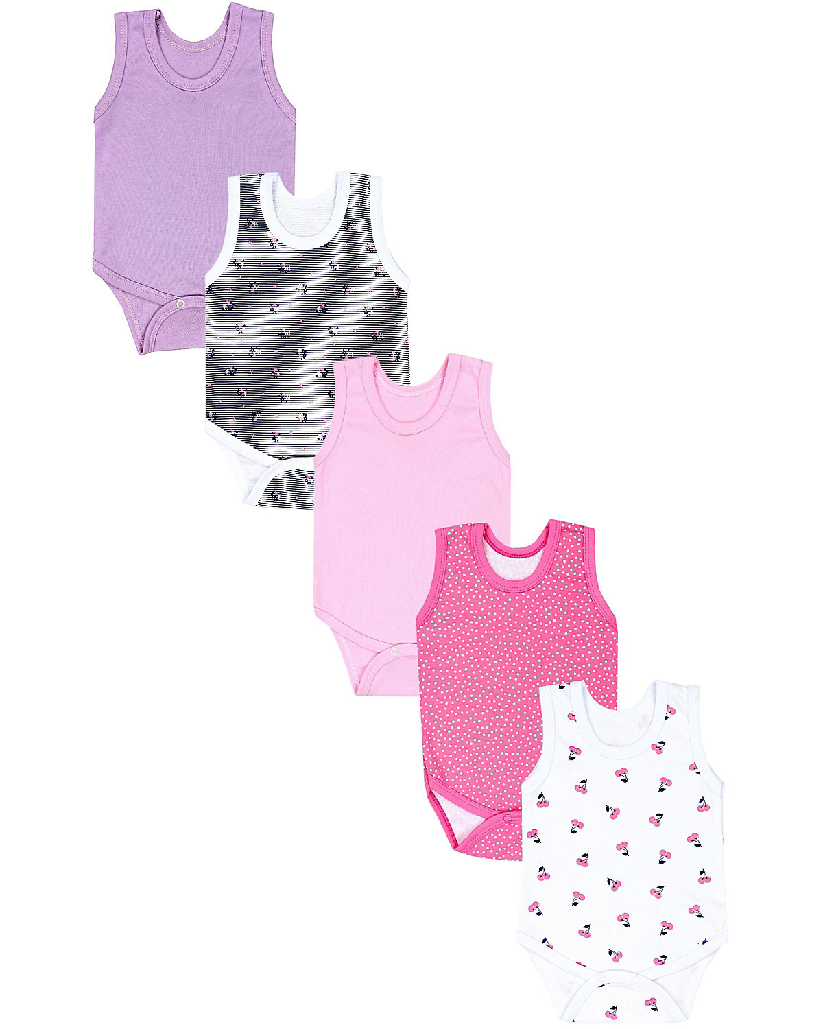 TupTam Baby Mädchen Achselbody 5er Pack für Mädchen TupTam Baby Mädchen Achselbody 5er Pack für Mädchen