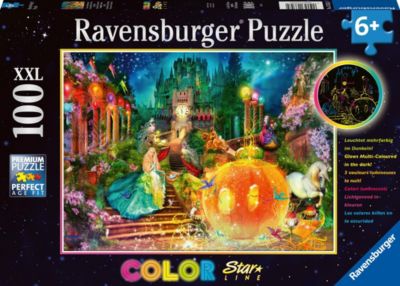 Image of "Color Star Line XXL Puzzle ""Tanz um Mitternacht"", 100 Teile, leuchtet im Dunkeln"