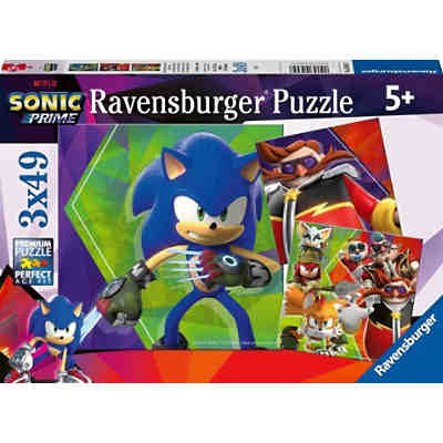 Puzzles Die Abenteuer von Sonic, 3 x 49 Teile