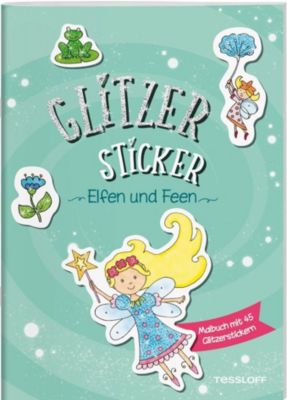 Image of Buch - Glitzer Sticker Malbuch. Elfen und Feen