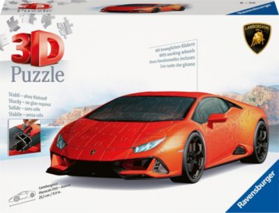 Image of 3D Puzzle Lamborghini Huracán EVO - Arancio