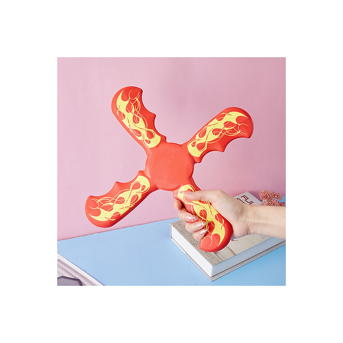 enbaoxin Soft Bumerang für Kinder 1PC Bumerang Outdoor-Sportspielzeug
