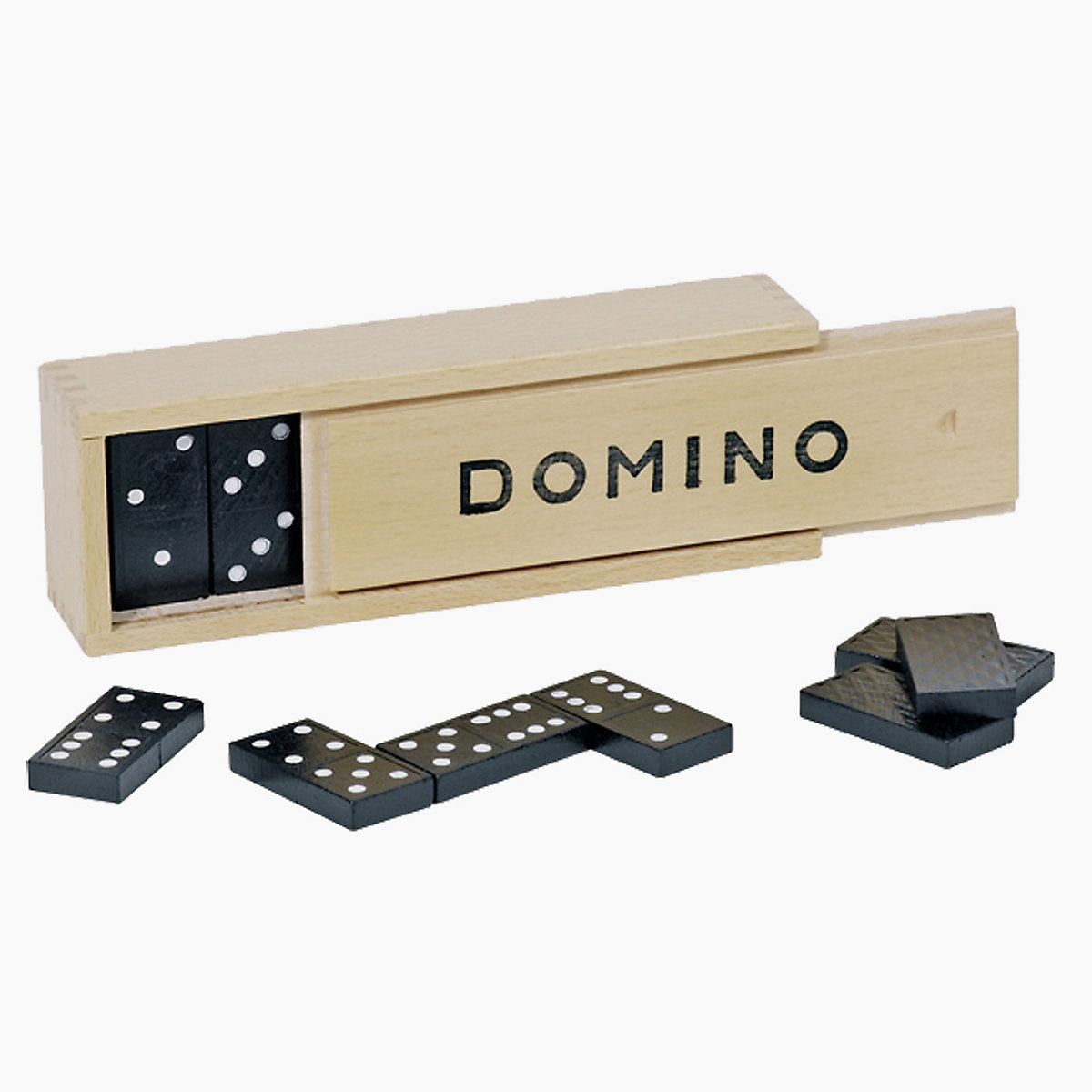 goki Dominospiel im Holzkasten 28 Steine