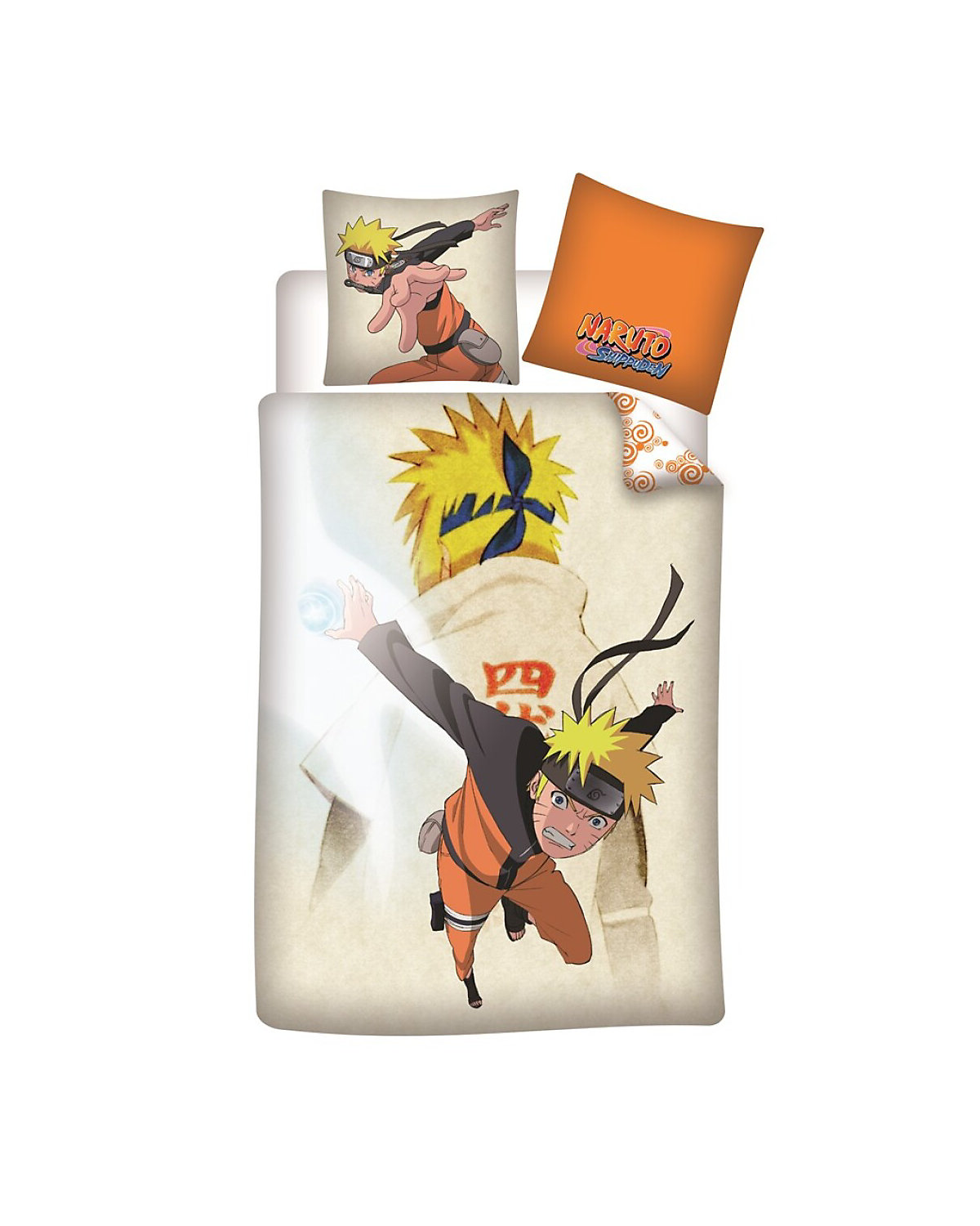 Naruto Wende-Kinderbettwäsche Set 2-tlg. 135-140 x 200 cm aus Baumwolle