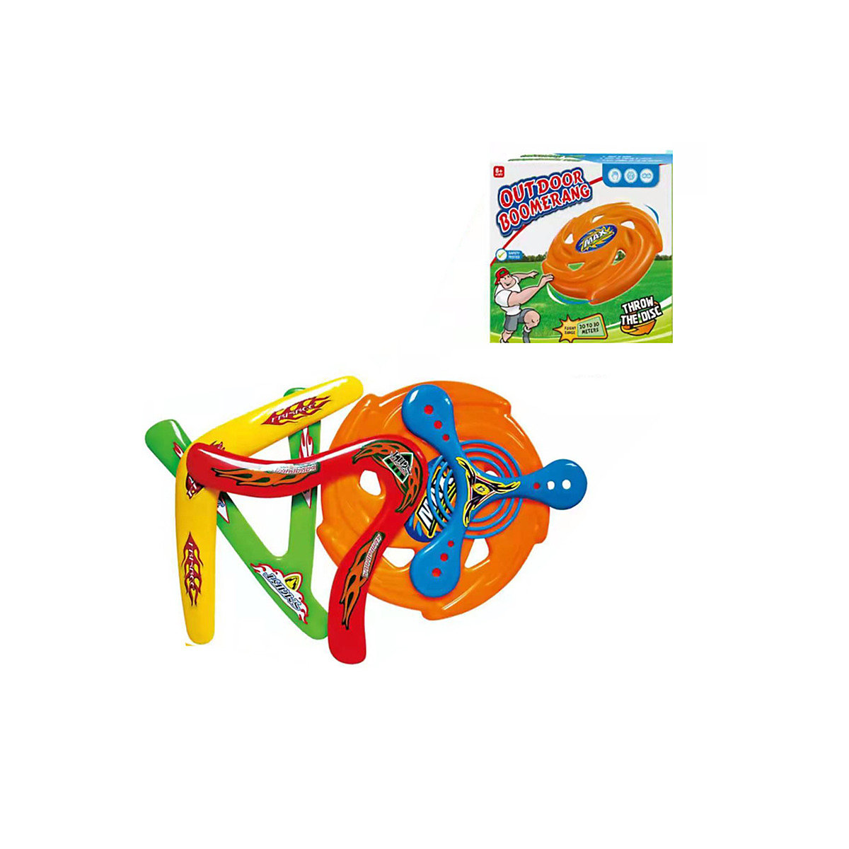 Syntek Bumerang Spielzeug für Kinder im Freien Bumerang dreieckige fliegende Untertasse für Kinder