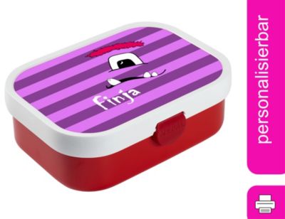 Personalisiert Brotdose Für Kinder Mit Fächern - Bento Lunchbox Mit Namensdruck & Frosch-Design