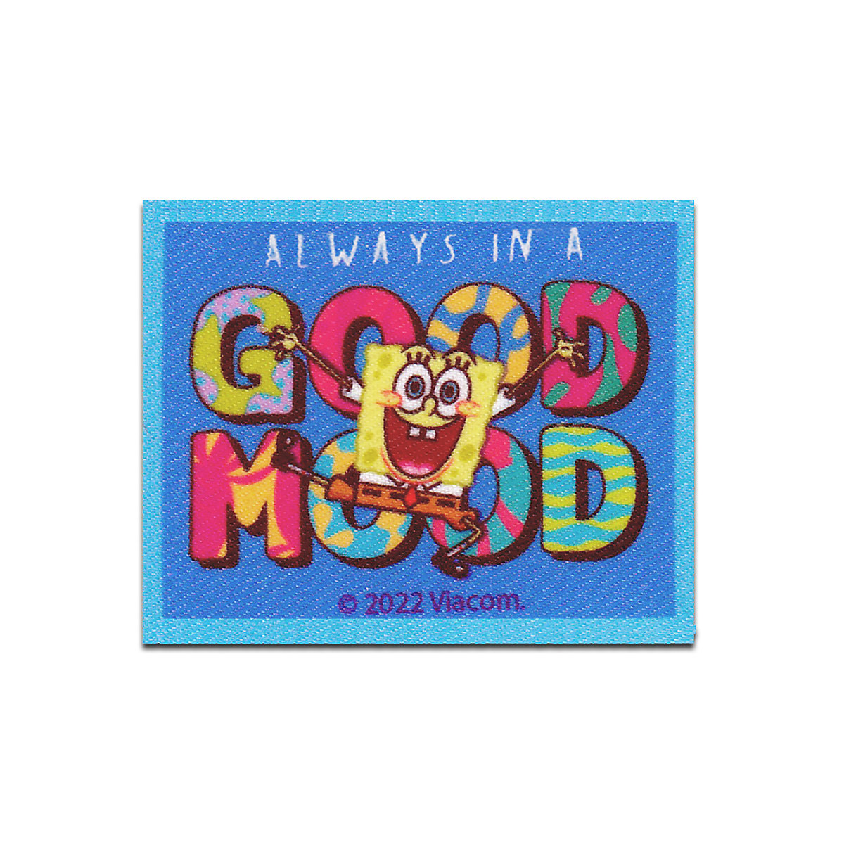 Aufnäher / Bügelbild SpongeBob Schwammkopf Good Mood gedruckt Nähsets für Kinder