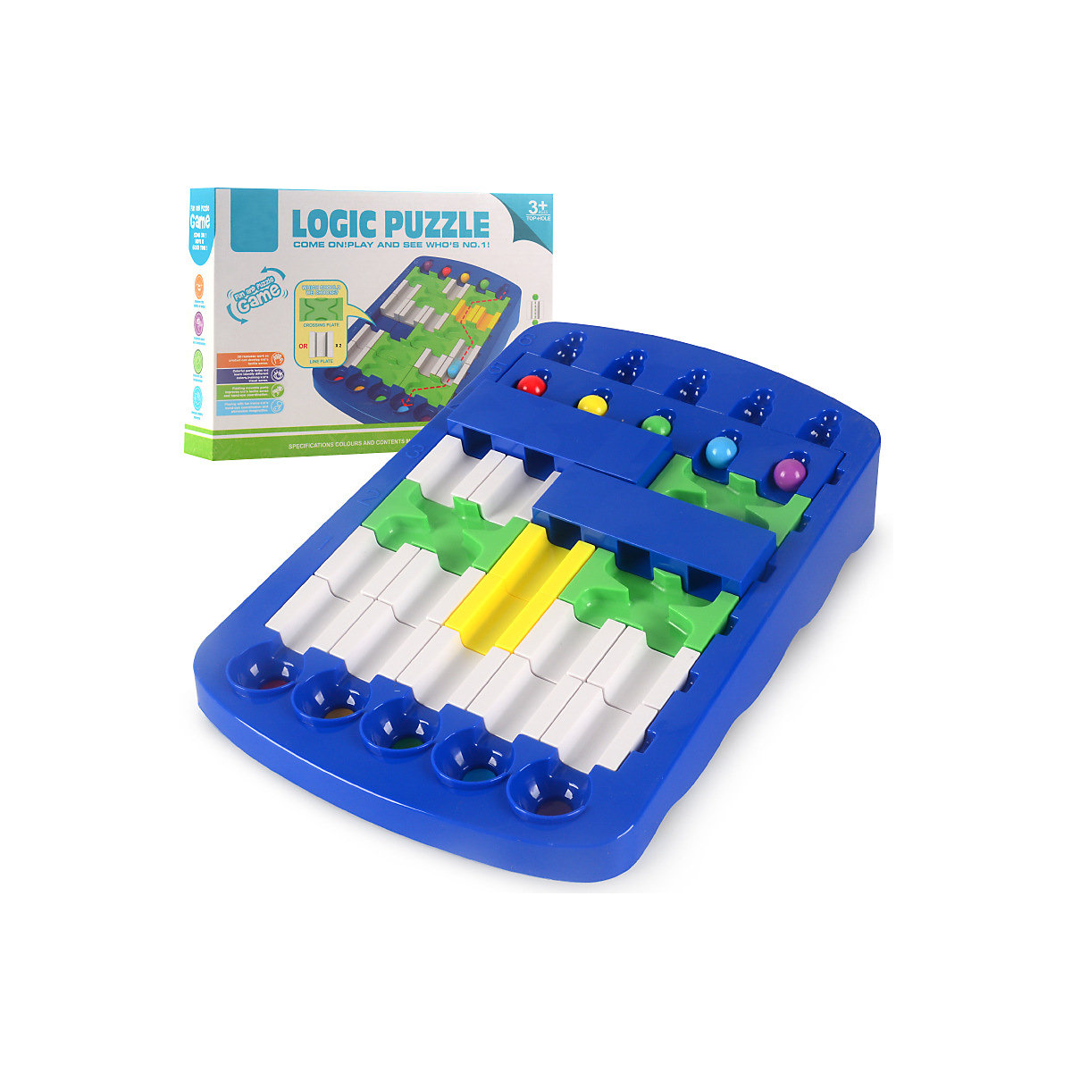 enbaoxin Pädagogisches DIY-Spielzeug für Kinder Logik-Labyrinth-Puzzle-Spielzeug für Kinder