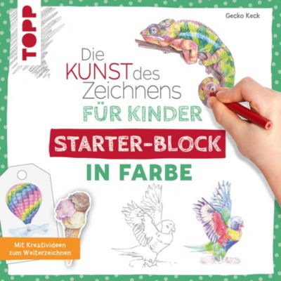 Image of Buch - Die Kunst des Zeichnens Kinder Starter-Block - In Farbe Erwachsene