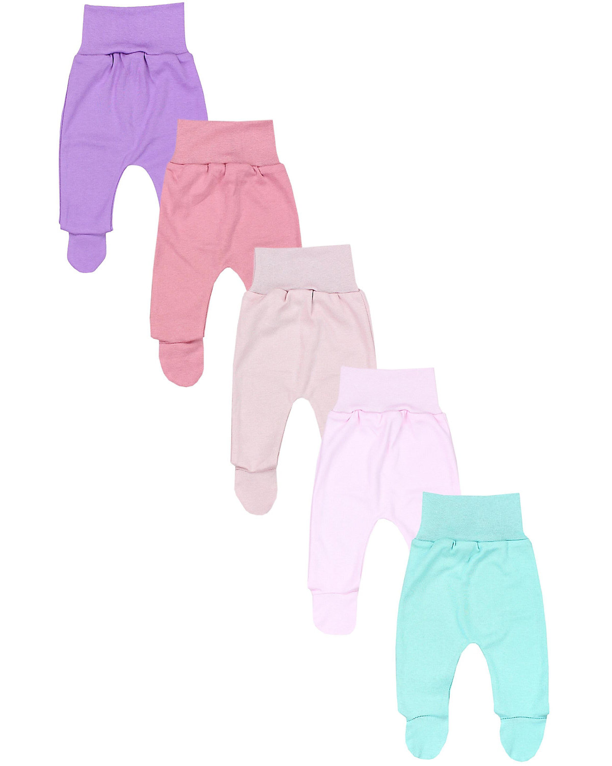 TupTam Baby Hose mit Fuß 5er Pack für Kinder
