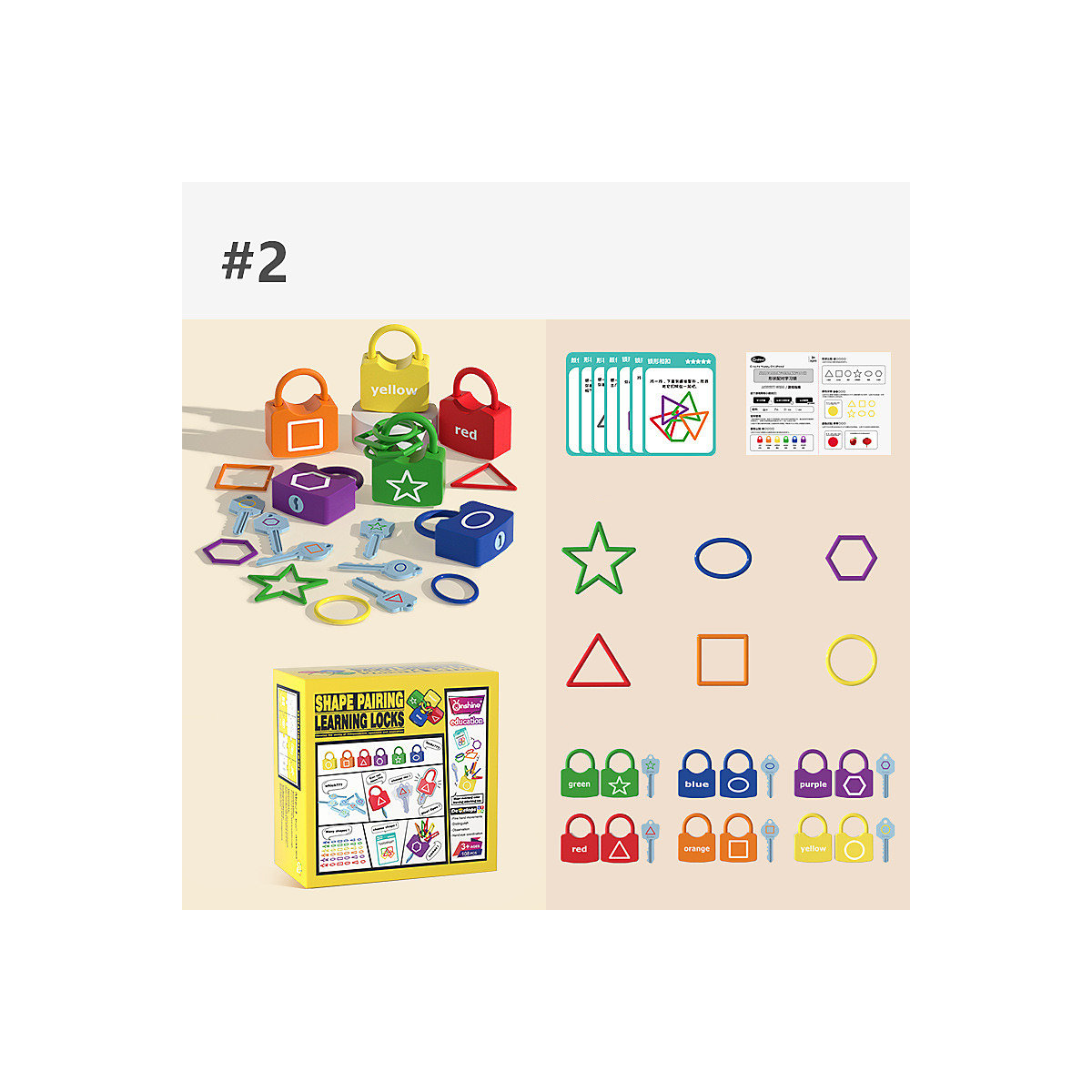 enbaoxin Alphanumerisches Schlosspickerspielzeug Kinder Entsperren Sie das Lernen von Zahlen Lehrmittel digitales