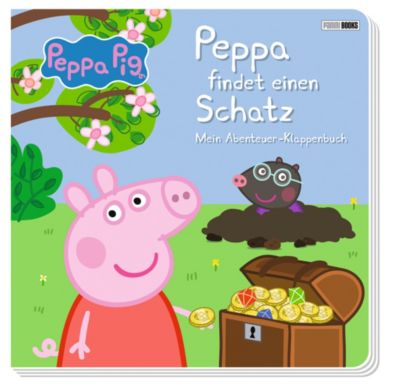 Image of Buch - Peppa Pig: Peppa findet einen Schatz - Mein Abenteuer-Klappenbuch