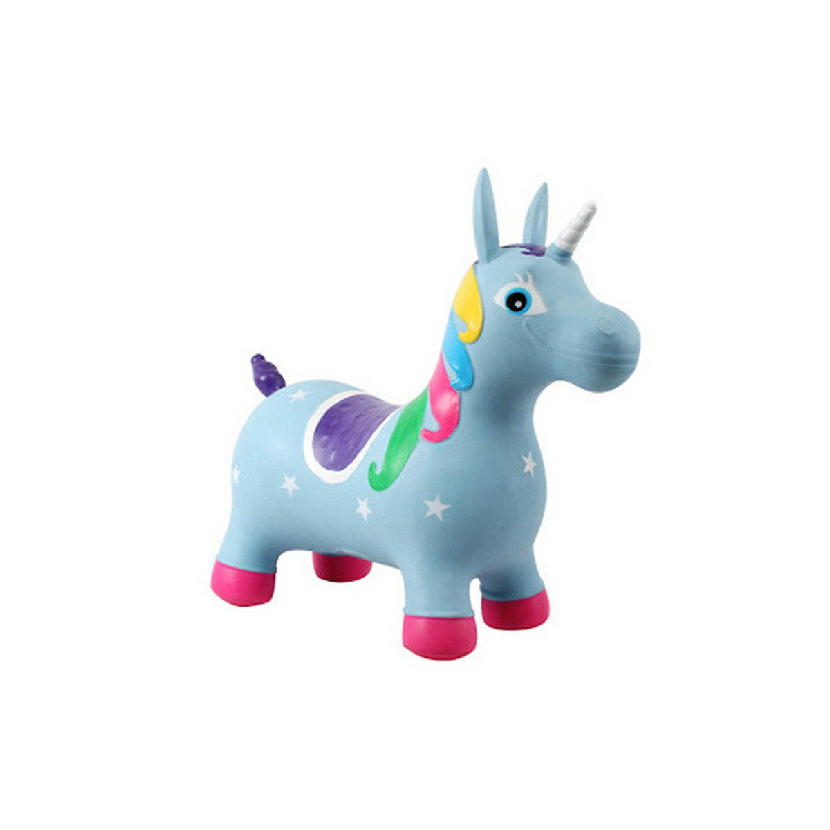 Decome Aufblasbares Spielzeugpony für Kinder Bemaltes aufblasbares Spielzeug für Kinder die auf einem Pferd reiten