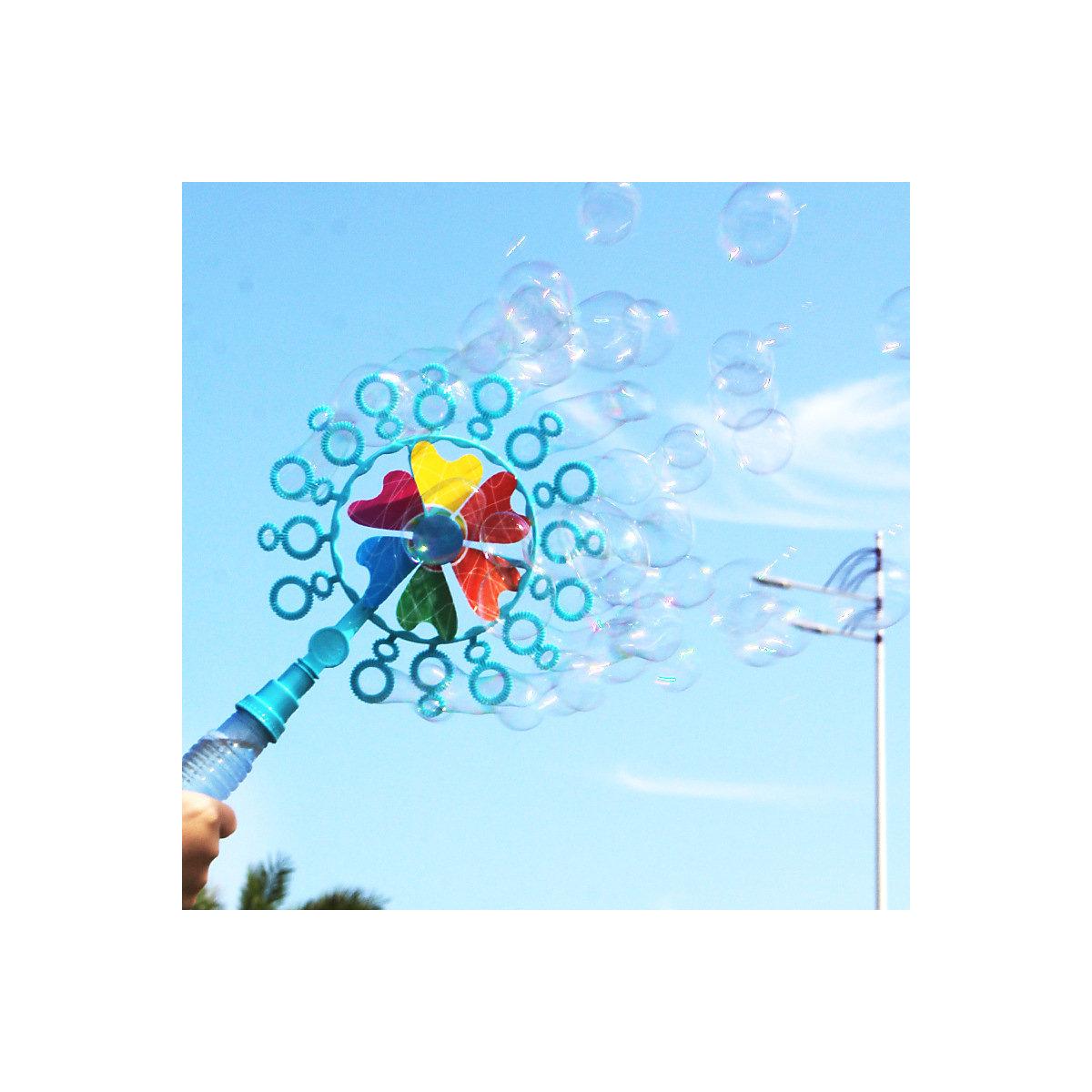 Decome Windrad aus Schaumstoff Windrad mit poröser Luftblase mit großen und kleinen Löchern