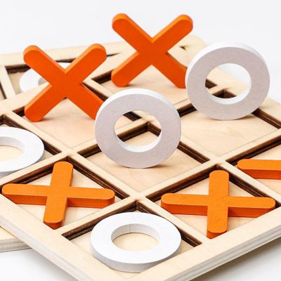 Decome Tic Tac Toe Brettspiel für Kinder Blockspielzeug für die frühkindliche Ausbildung OY11574