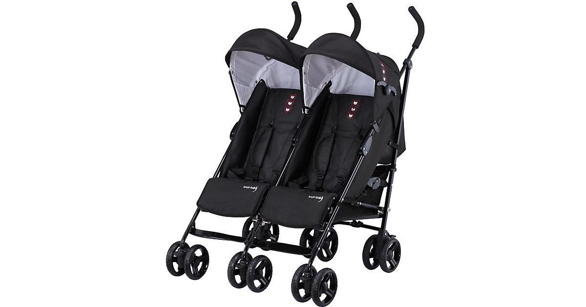 Knorr Toys · knorr-baby Geschwisterwagen Side by Side schwarz Knorr Toys · knorr-baby Geschwisterwagen Side by Side schwarz