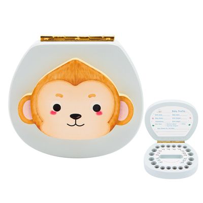 enbaoxin Hölzerne Aufbewahrungsbox für Milchzähne von Kindern Sammlung von Babyzahnaufbewahrungsboxen für Jungen und Mädchen Geschenk