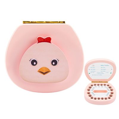 enbaoxin Hölzerne Aufbewahrungsbox für Milchzähne von Kindern Sammlung von Babyzahnaufbewahrungsboxen für Jungen und Mädchen Geschenk