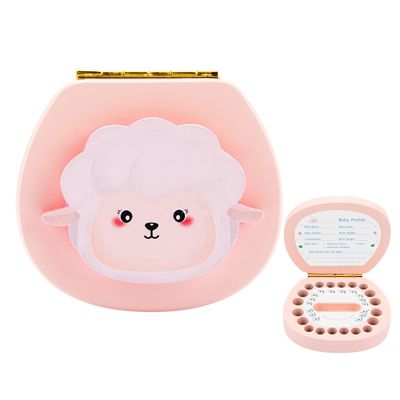 enbaoxin Hölzerne Aufbewahrungsbox für Milchzähne von Kindern Sammlung von Babyzahnaufbewahrungsboxen für Jungen und Mädchen Geschenk