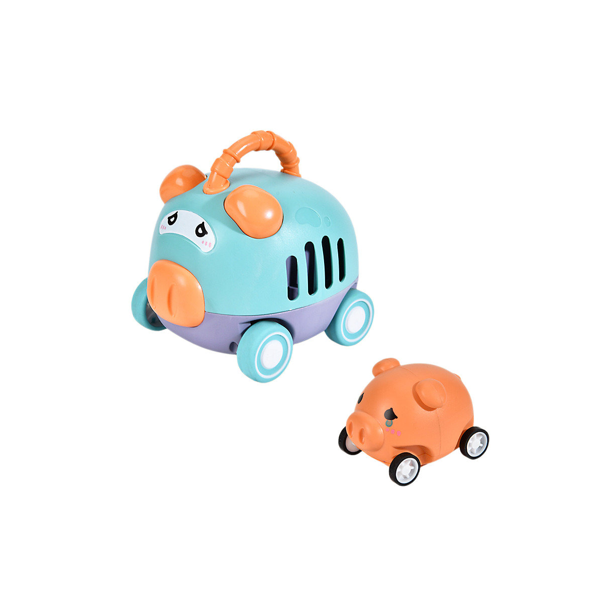 Syntek Trägheitsfahrzeug Rutschen Katapult-Autos Kinderspielzeug Trägheitsfahrzeug interaktive kleine Spielzeugpresse Spielzeug