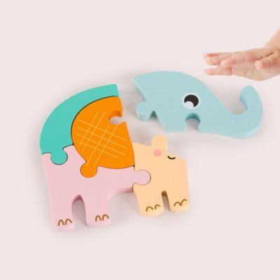 enbaoxin Holzspielzeug 3D puzzle Memory-Spiel Cartoon 3d puzzle holzspielzeug Kinderspielzeug OY11695