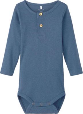 Body NBMKAB , Organic Cotton blau Gr. 68 Jungen Kinder