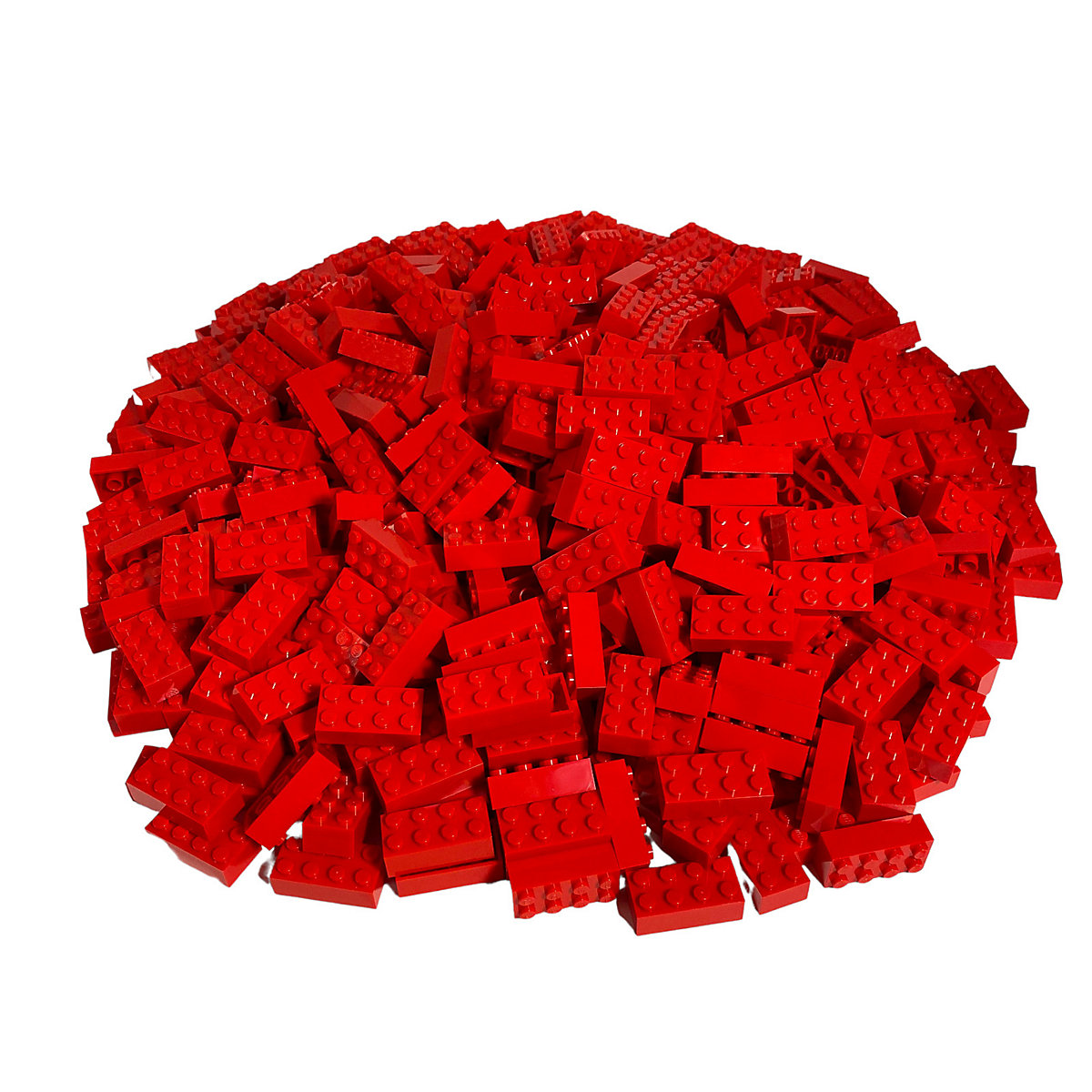 LEGO® 2x4 Steine Kiloware 1 Kilo in Rot NEU!
