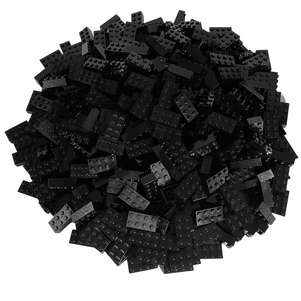 LEGO® 2x4 Steine Kiloware 1 Kilo in Schwarz NEU!