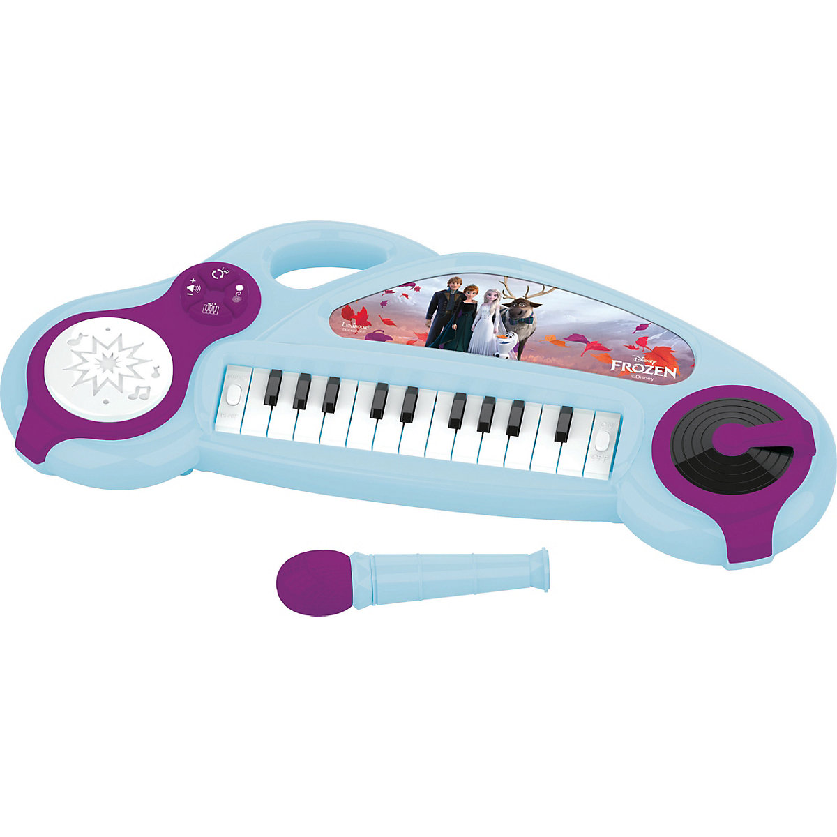 LEXIBOOK Elektronisches Keyboard Drumpad Disney Die Eiskönigin Lichteffekte