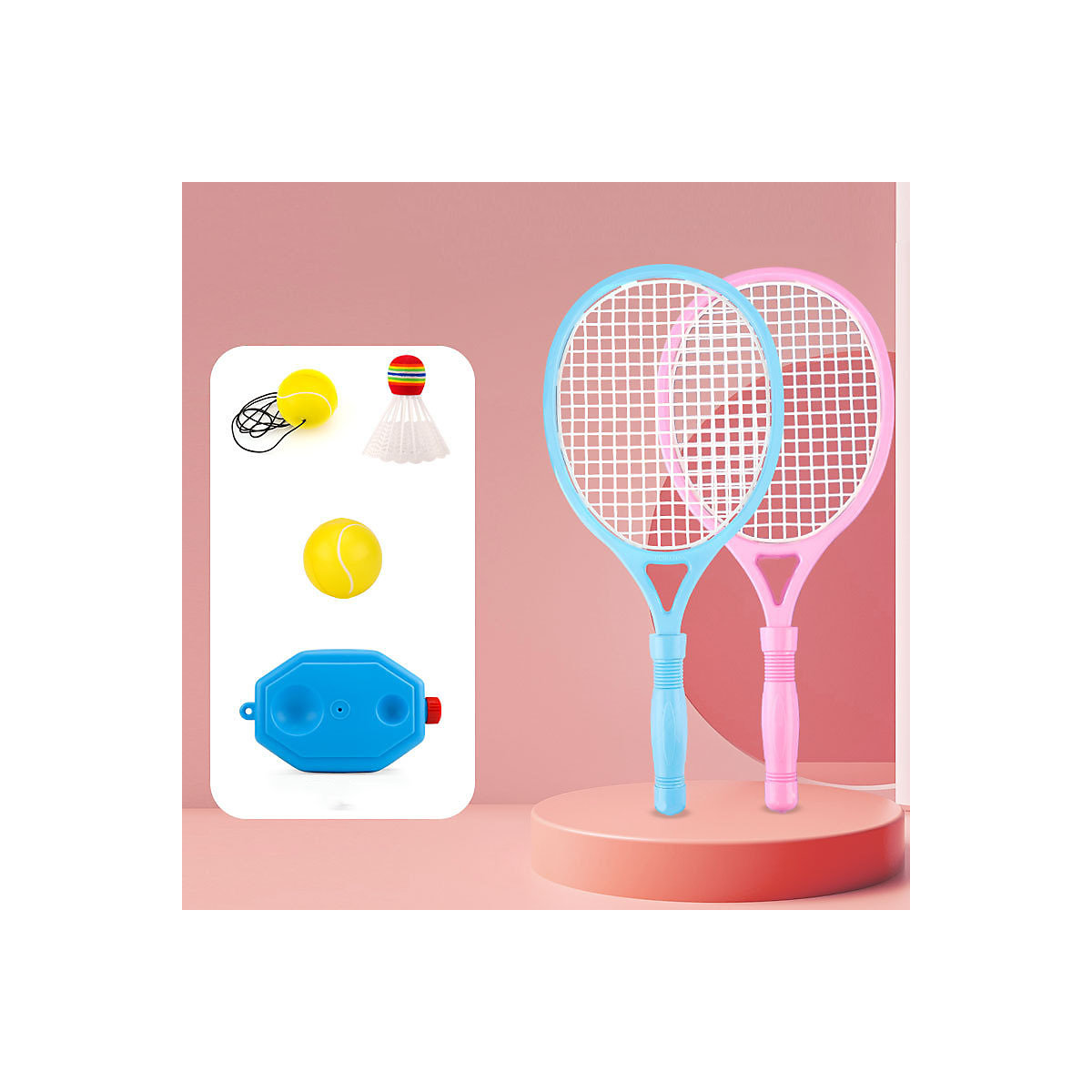 enbaoxin Tennisschläger Für Kinder Geschenkset Tennisschlägerset Einzelner Trainingsschläger Für Kinder