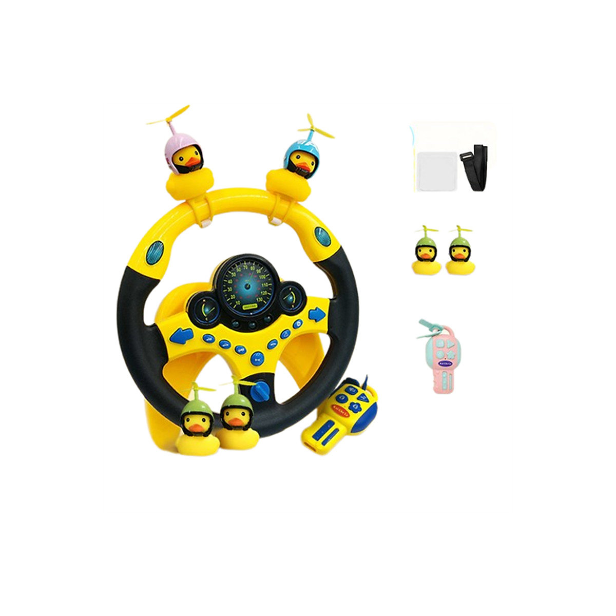 Syntek Autofahren Lenkrad Lernspielzeug für Kinder Simulation Auto Autosimulator Kinderspielzeug Baby
