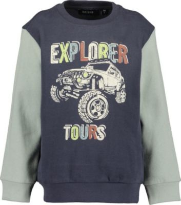 NAME IT Pullover Jungen - Bio-Baumwolle Langarm Mit Print