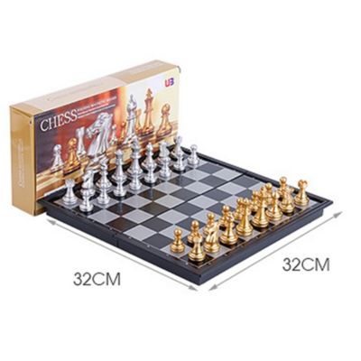 32x Schach Stück Set Tragbare Bord Spiel 75mm König Sammlung Keine Bord