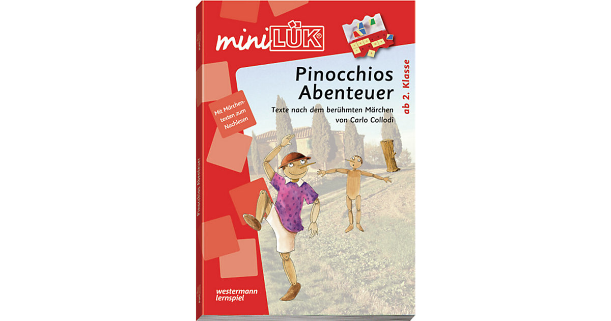 Buch - mini LÜK: Pinocchios Abenteuer, 2. Klasse, Übungsheft