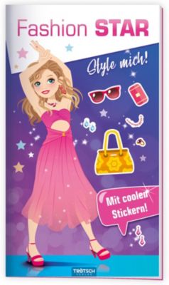 Image of Buch - Trötsch Malbuch Stickermalbuch Fashion-Star Filmstar