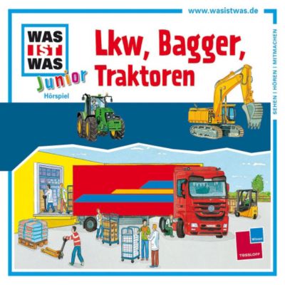 CD Was ist Was Junior 21 - LKW, Bagger, Traktoren Hrbuch