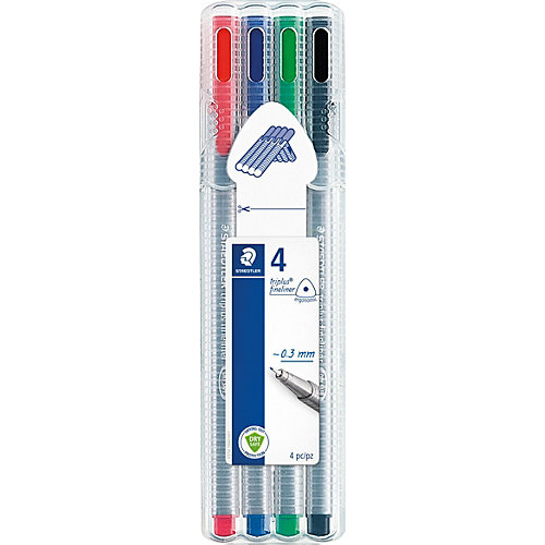 Staedtler Набор капиллярных ручек Triplus 4 цв. от Staedtler